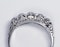 Platinum carved half hoop engagement ring  DBGEMS - image 3