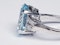 Oval aquamarine and diamond dress ring  DBGEMS - image 4