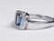 Emerald Cut Sapphire and Diamond Engagement Ring  DBGEMS - image 5