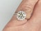 Fancy yellow old European transitional cut diamond engagement ring  DBGEMS - image 4