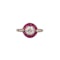 Different diamond ruby engagement ring at Deco&Vintage Ltd - image 2