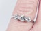 Antique Three Stone Diamond Ring  DBGEMS - image 4
