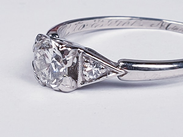 G Colour Art Deco Diamond Ring 1653  DBGEMS - image 2