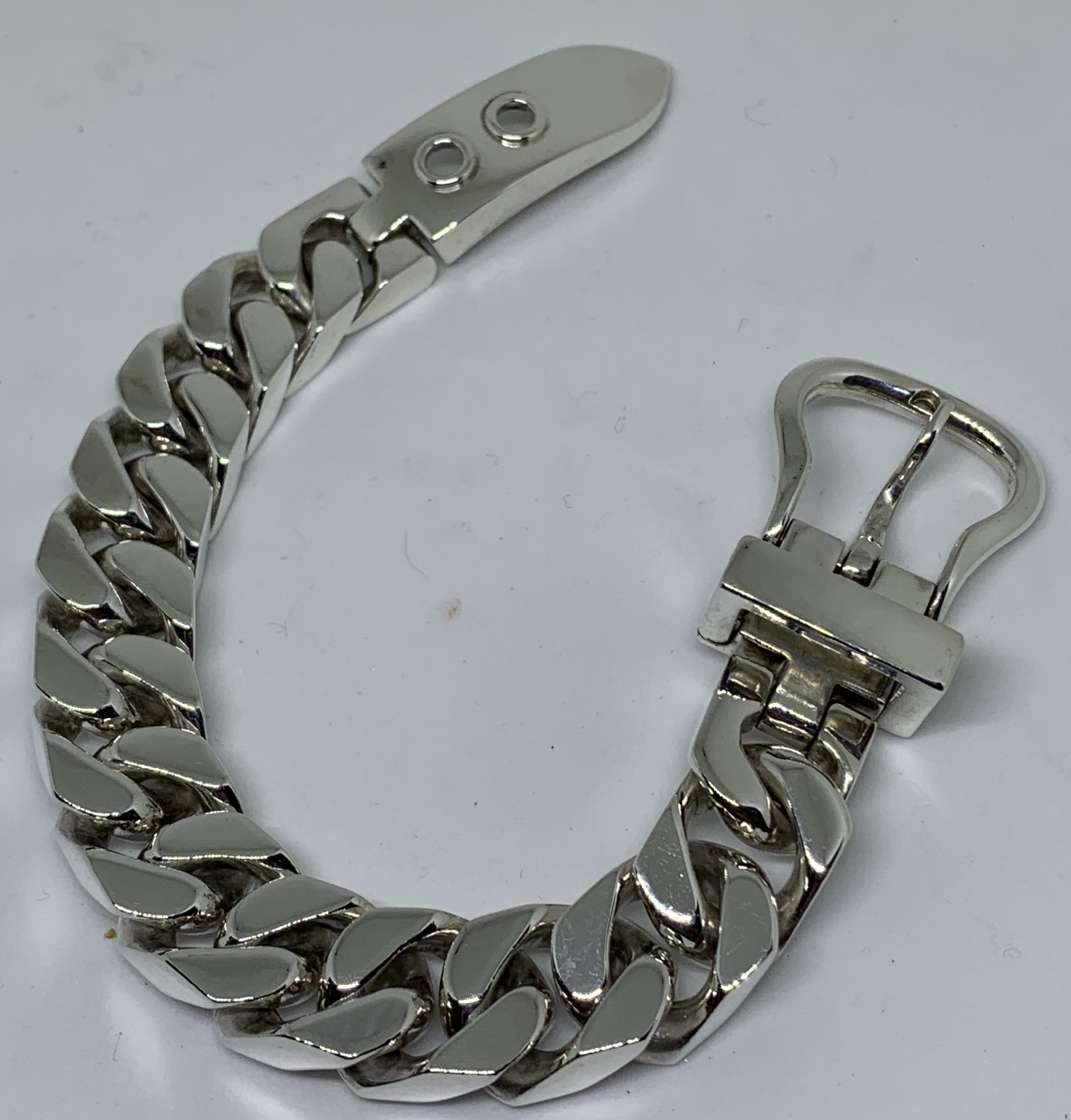 hermes silver buckle bracelet