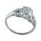  MM6231r diamond deco single  stone 1.50ct ring platinum set - image 1