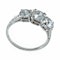  MM6305r platinum set three stone diamond ring 2.30ct total 1960c - image 1