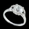  MM6254r platinum single stone  ring 2.23ct diamond  split shoulders 1910c - image 2