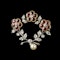 MM6400b Fine quality ruby diamond and pearl Edwardian 1910c brooch - image 1