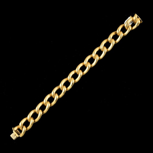 MM6475blt 18ct gold 1940c long gold bracelet - image 2