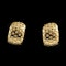 MM6472e Gold diamond wearable French clip earrings 1970c - image 1