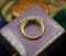 A Victorian Turquoise & Diamond Five Stone Ring set in 18ct Yellow Gold, English, Circa 1890 - image 3