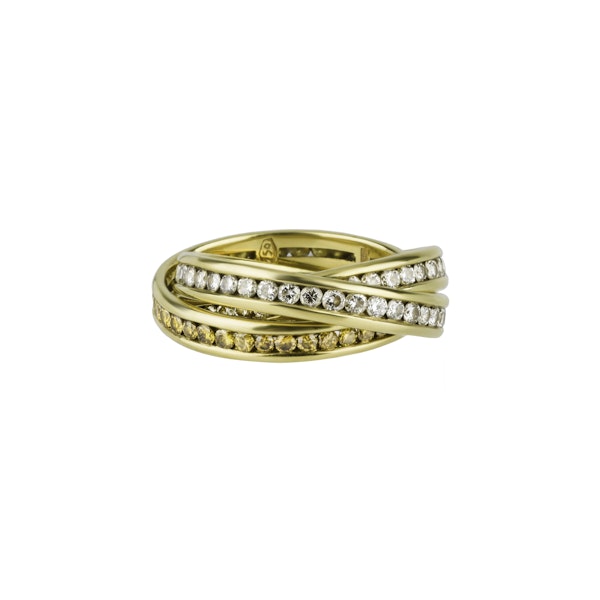 Three Band Diamond Ring - image 1