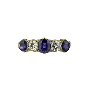Victorian Sapphire & Diamond Ring