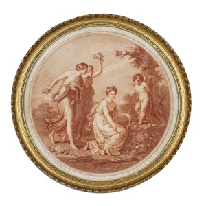 Angelica Kauffman Stipple Engraving Late 18th.Century.