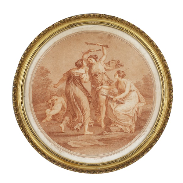 Angelica Kauffman Stipple Engraving Late 18th.Century - image 1