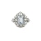 Aquamarine & Diamond Ring - image 1