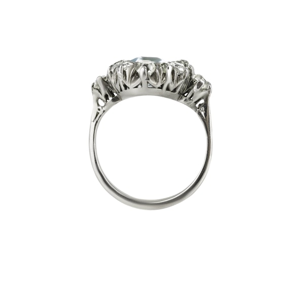 Aquamarine & Diamond Ring - image 2