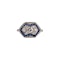 Diamond sapphire ring - image 2