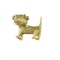 Gold Novelty Pussy Cat Brooch - image 2