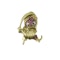 Novelty Gold Pirate Brooch - image 1