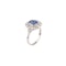 Sapphire diamond platinum ring - image 1