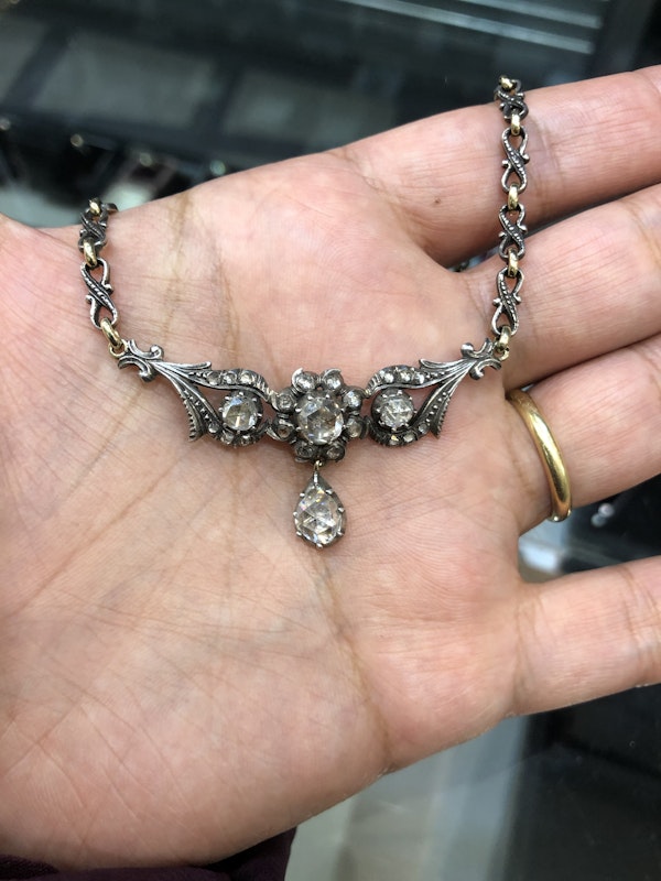 Victorian diamond necklace - image 2