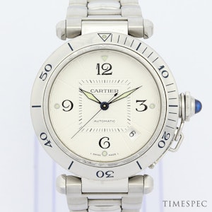 Cartier Pasha, 38mm, Stainless Steel,with Steel Bracelet Automatic