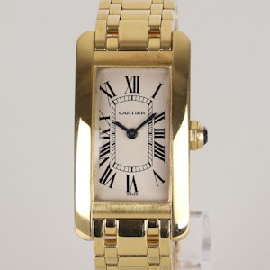 Cartier | Tank Americaine | Small model |18K Yellow Gold | Ladies.
