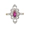 Art Deco Ruby and Diamond Ring - image 1