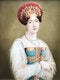 Fedor Liapin, Russian 19th Century, portrait of Sofia Petrovna Svechina on Porcelain Plaque - image 1