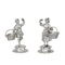 A pair of Scottish silver figural salts. - image 1