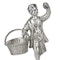 A pair of Scottish silver figural salts. - image 2
