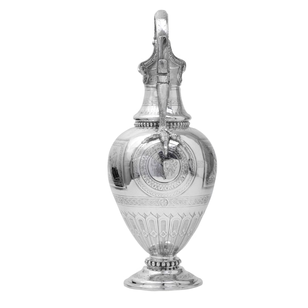 Stunning silver Bacchus wine jug. - image 2