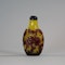 Rare Chinese red-overlay yellow glass snuff bottle, Qing dynasty, 19th Century - image 1