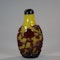 Rare Chinese red-overlay yellow glass snuff bottle, Qing dynasty, 19th Century - image 6