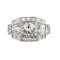 Art Deco,  Diamond three stone Ring - image 1