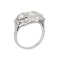 Art Deco,  Diamond three stone Ring - image 2