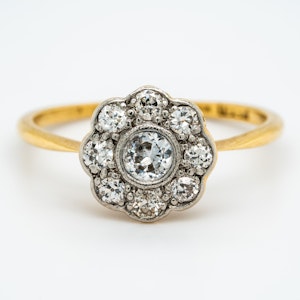 Diamond Cluster Ring