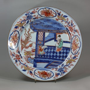 Chinese Verte Imari verte dish, Yongzheng, circa 1730