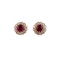 Tourmaline and Diamond Cluster earrings - image 1