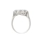 Art Deco diamond flower shape cluster ring - image 2