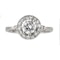 Art Deco round diamond cluster ring - image 2