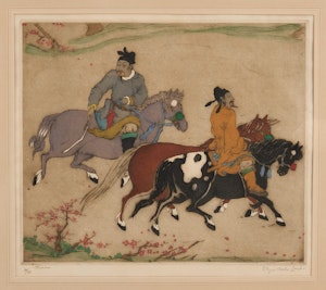 ELYSE ASHE LORD ‘CHINESE HORSEMEN’ BY ELYSE ASHE LORD, (1900 – 1971)
