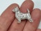 Antique diamond dog brooch  DBGEMS - image 2