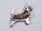Antique diamond dog brooch  DBGEMS - image 3