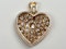 French 18ct gold and pave diamond heart  DBGEMS - image 4