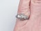 Antique Intricate Diamond Platinum Engagement Ring  DBGEMS - image 2