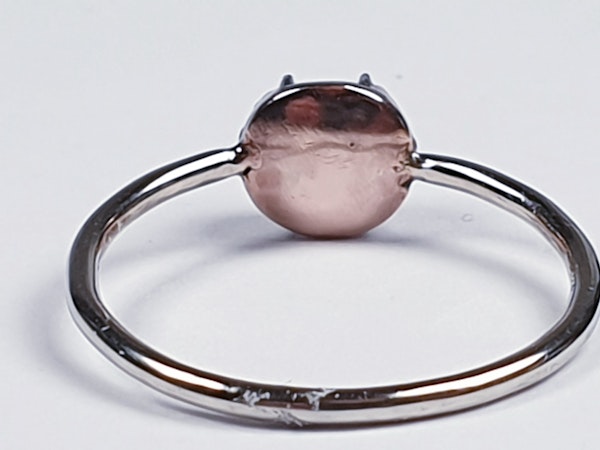 Georgian foiled rose cut diamond single stone ring  DBGEMS - image 5