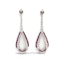 Platinum Ruby and Diamond long drop earrings - image 3