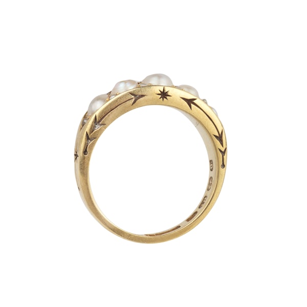 Victorian pearl and diamond ring. Spectrum - image 2